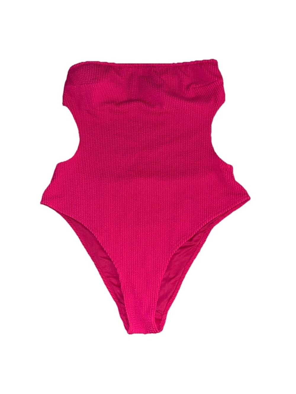 H & M Women’s One Piece Strapless Swimsuit Pink Size Medium